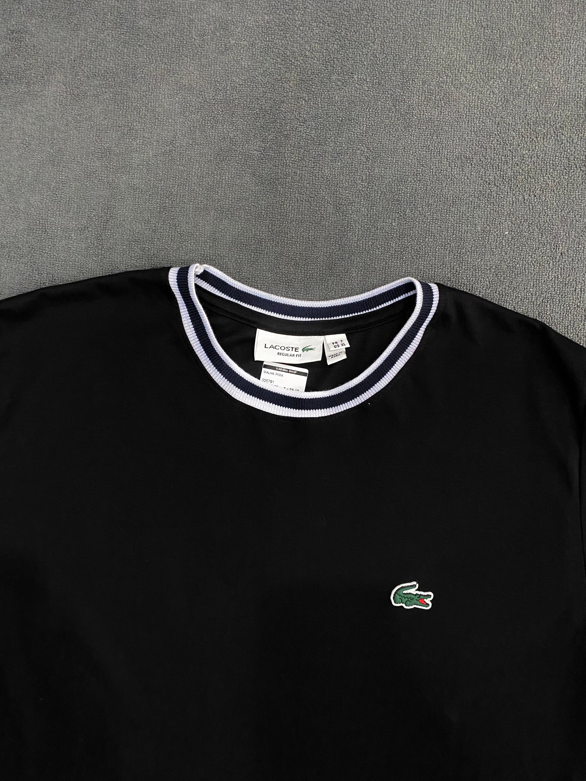 CAMISETA MALHA PIMA LCST - PRETA