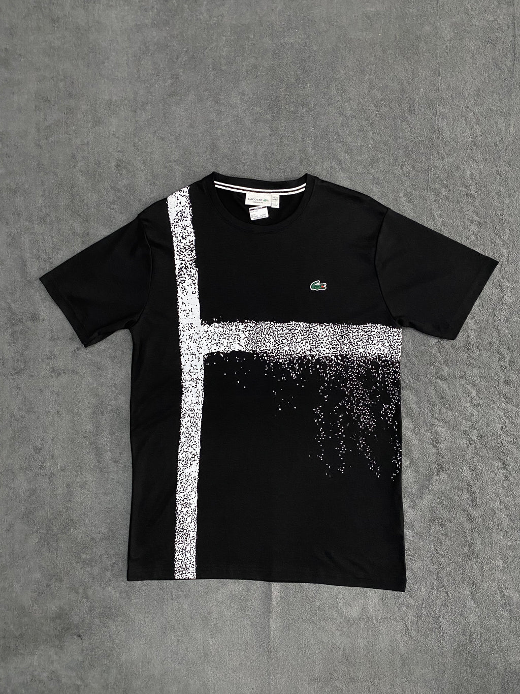 CAMISETA MALHA PIMA LCST - PRETA/BRANCA