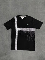 CAMISETA MALHA PIMA LCST - PRETA/BRANCA