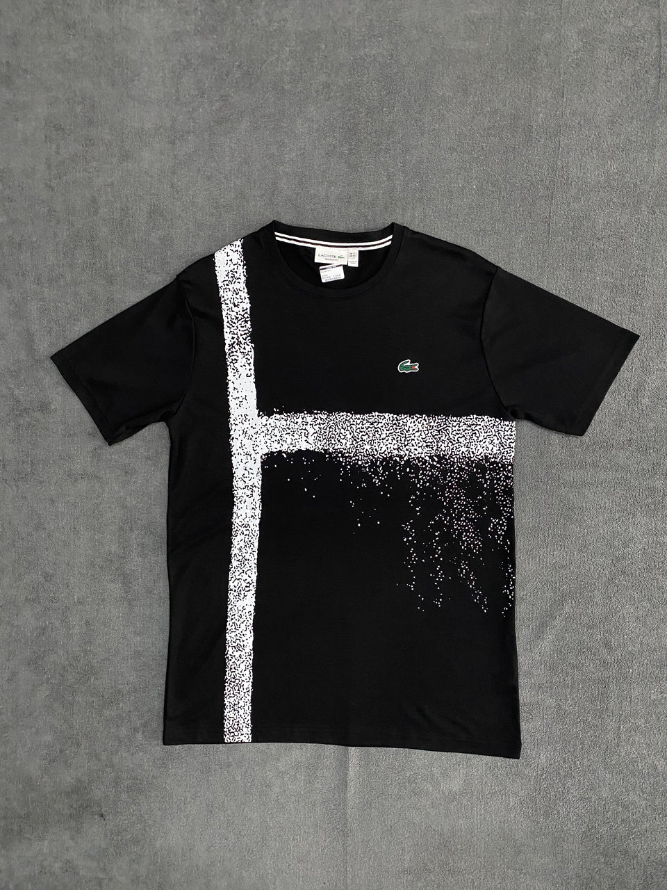 CAMISETA MALHA PIMA LCST - PRETA/BRANCA