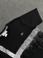 CAMISETA MALHA PIMA LCST - PRETA/BRANCA