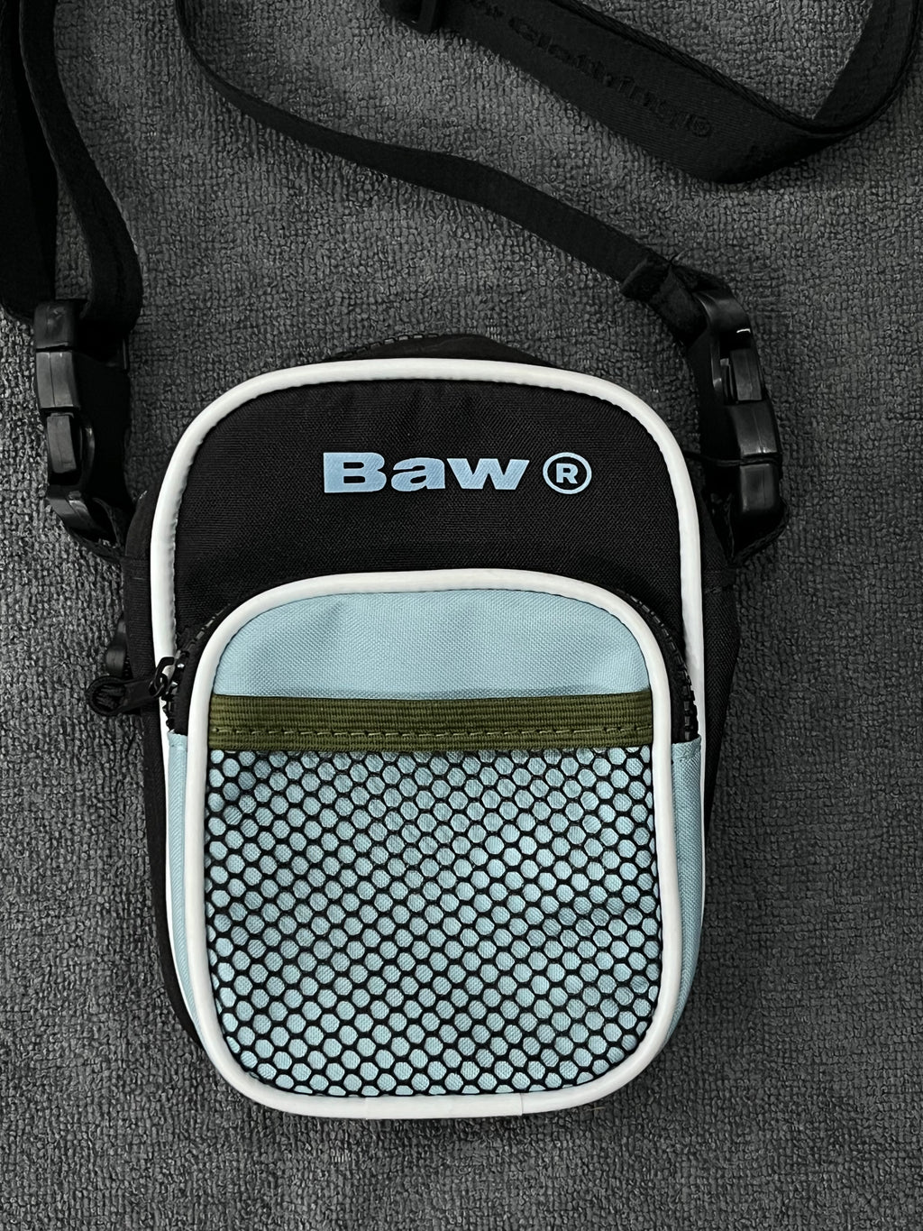 SHOULDER BAG BAW - PRETA/AZUL
