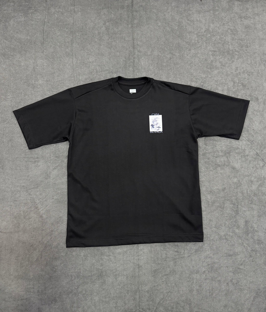 CAMISETA OVERSIZED CASA BLANCA - PRETA