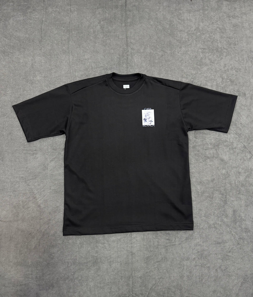 CAMISETA OVERSIZED CASA BLANCA - PRETA
