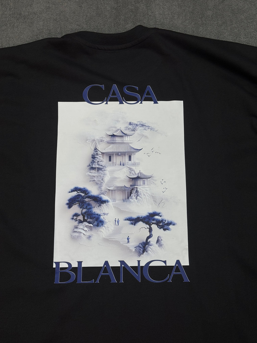 CAMISETA OVERSIZED CASA BLANCA - PRETA