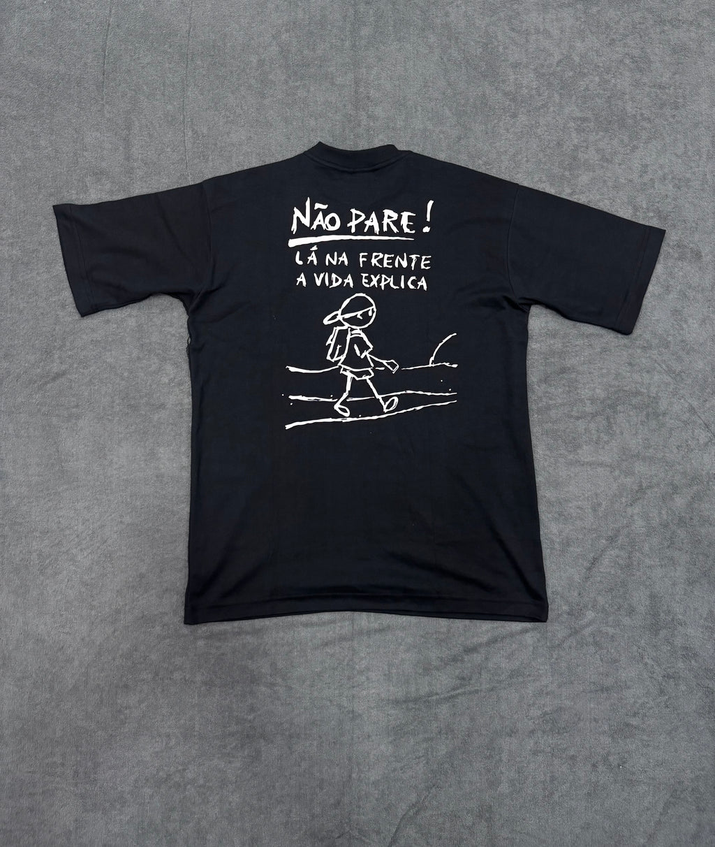 CAMISETA OVERSIZED NK NÃO PARE - PRETA