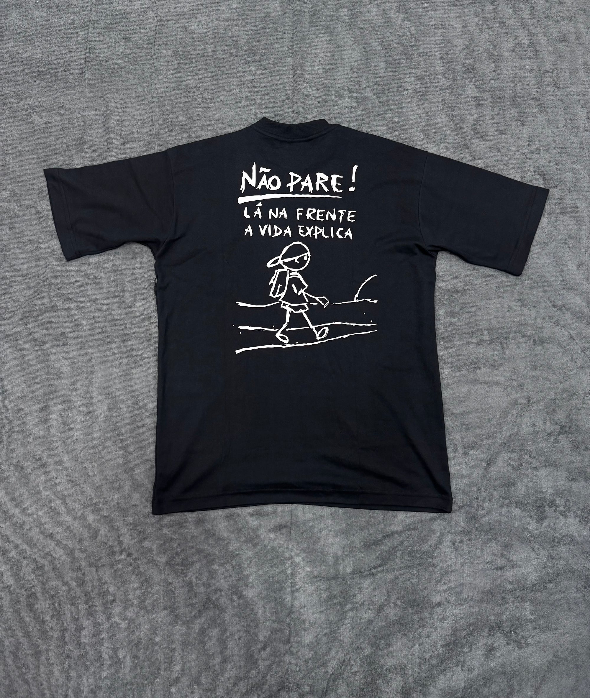 CAMISETA OVERSIZED NK NÃO PARE - PRETA