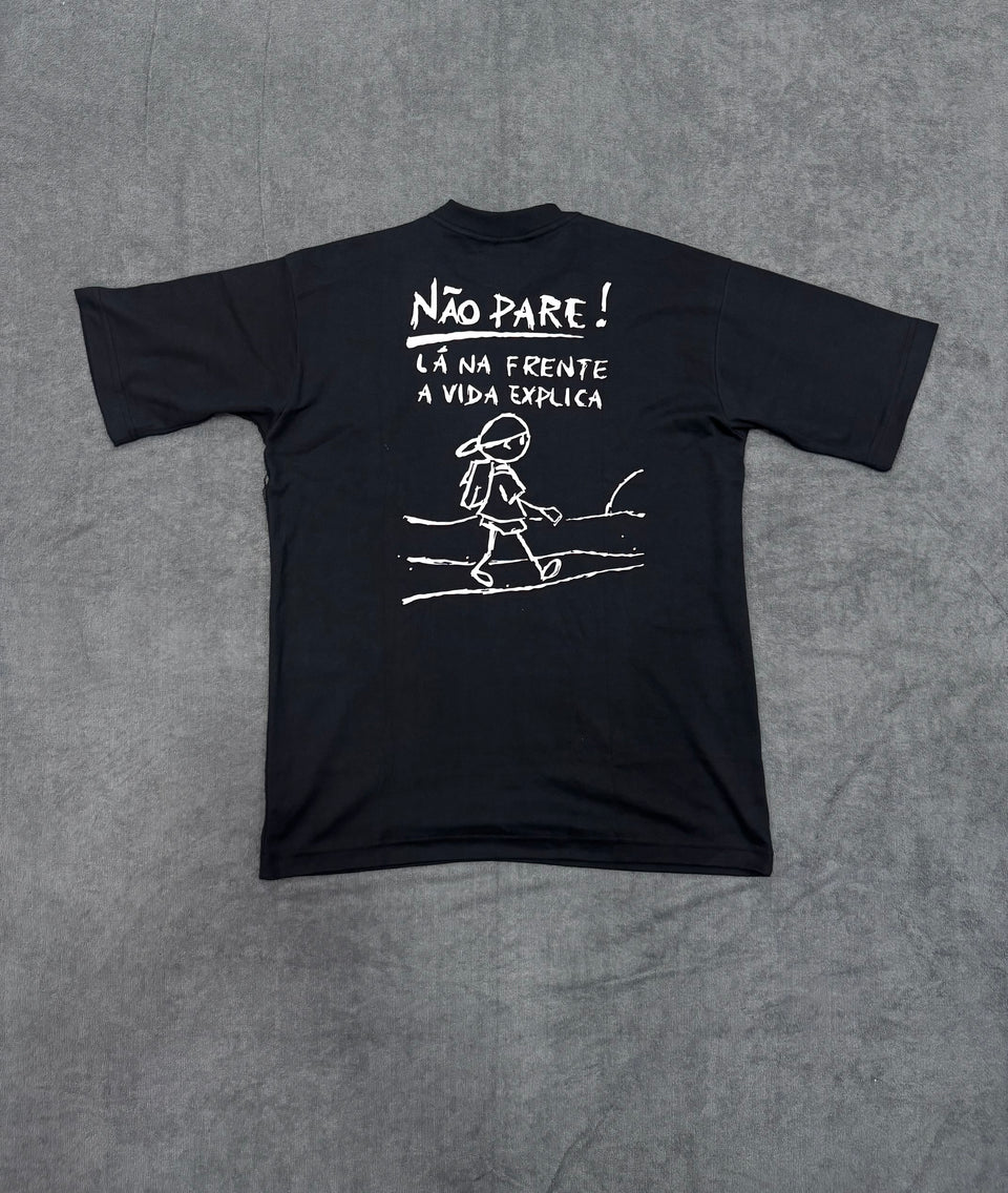 CAMISETA OVERSIZED NK NÃO PARE - PRETA
