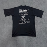 CAMISETA OVERSIZED NK NÃO PARE - PRETA