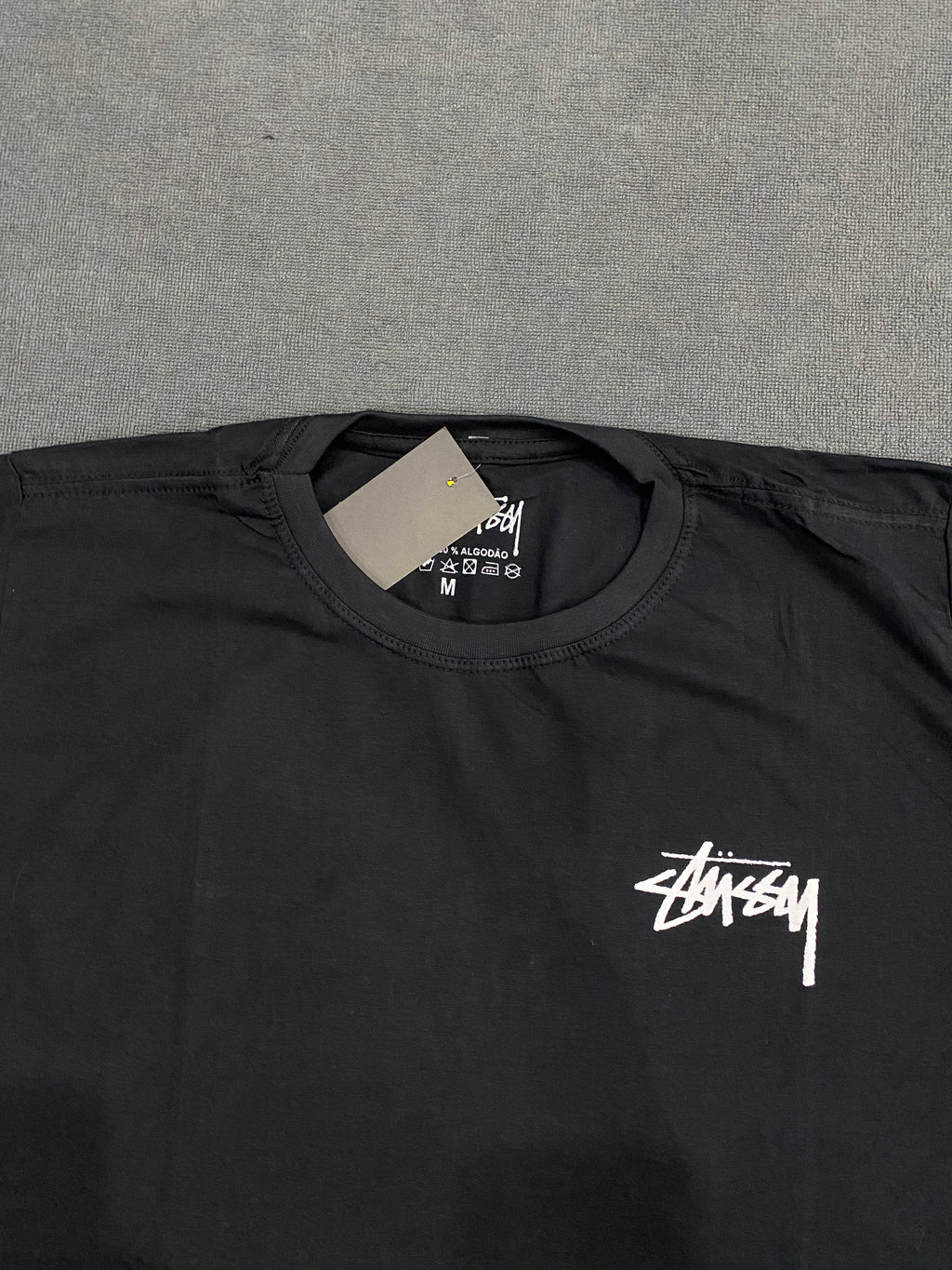 CAMISETA STUSSY LOGO - PRETA