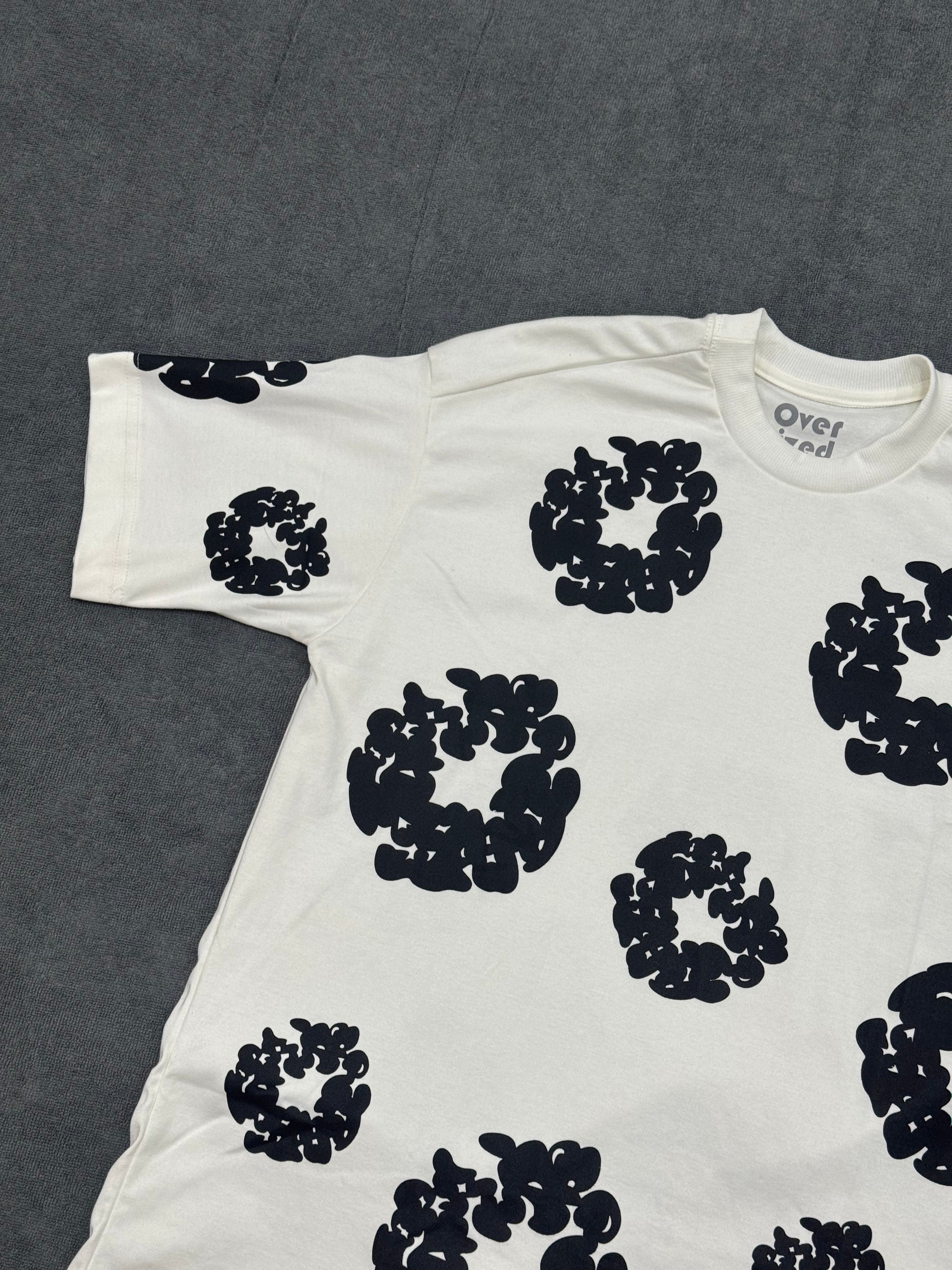 CAMISETA OVERSIZED DENIM TEARS - BRANCA