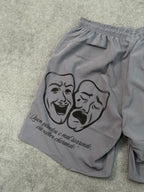 SHORT CHRONIC CHORA AGORA RI DEPOIS - CINZA