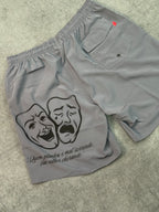 SHORT CHRONIC CHORA AGORA RI DEPOIS - CINZA