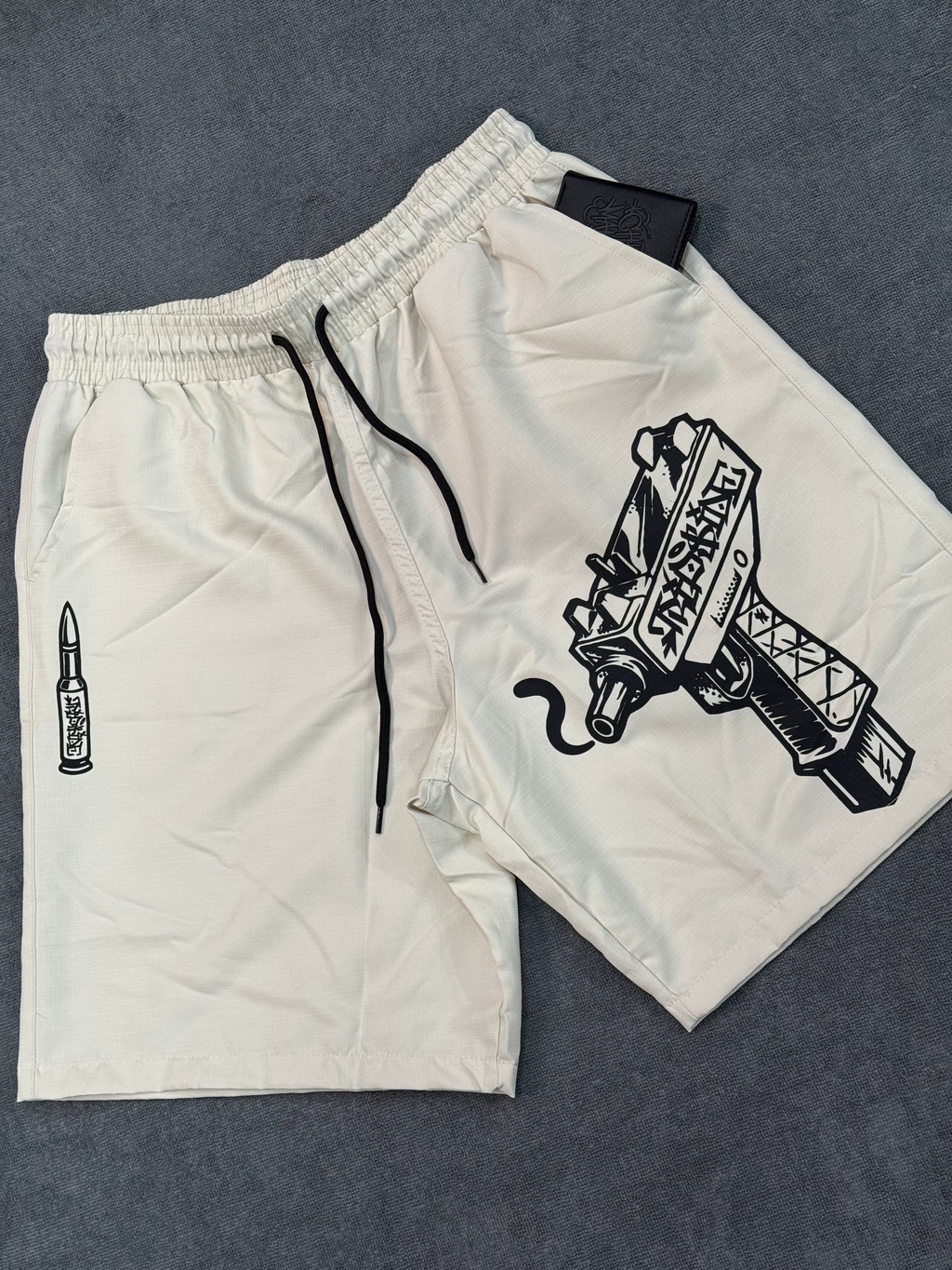 SHORT TRIP SIDE UZI - BEGE