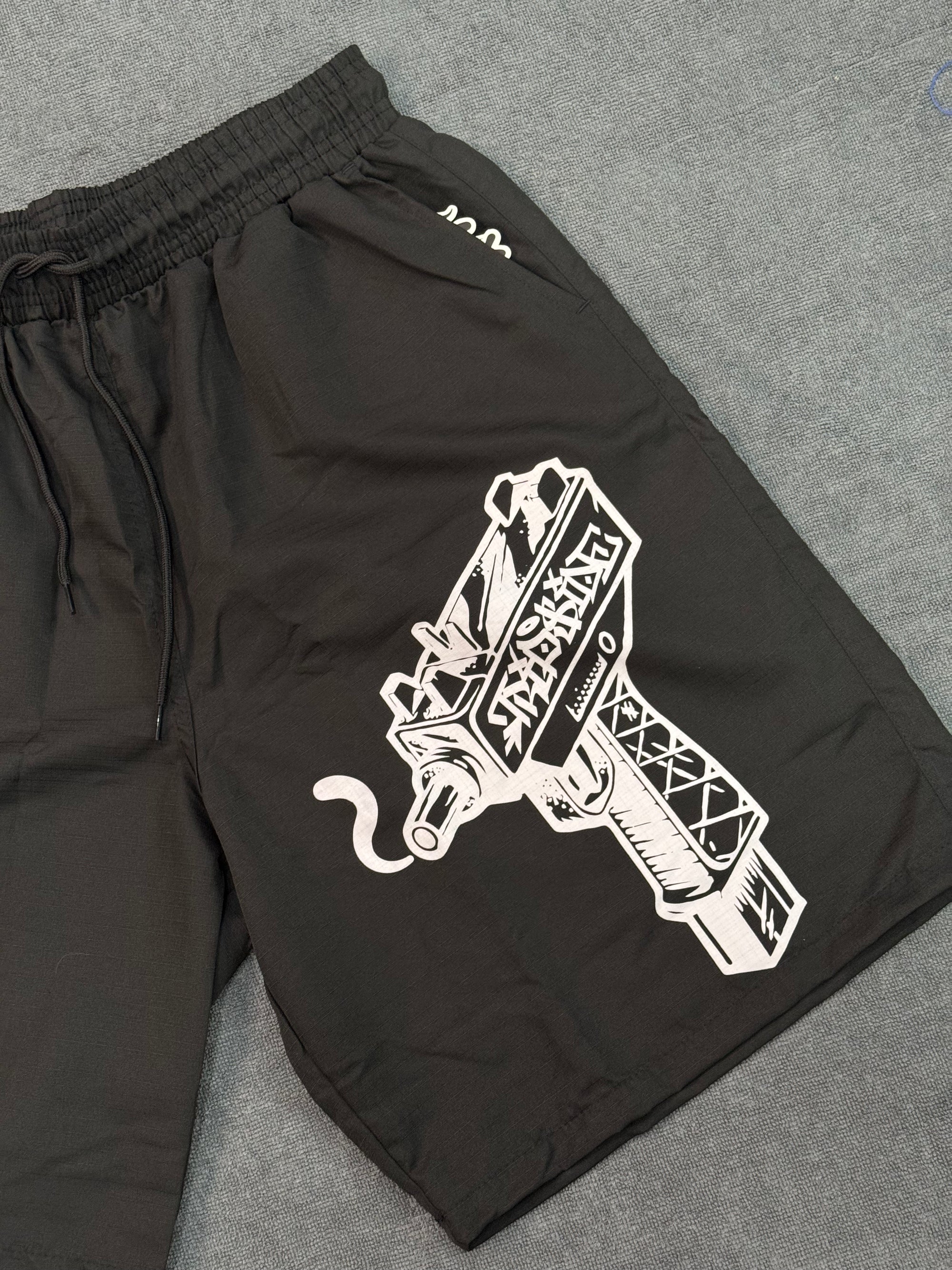 SHORT TRIP SIDE UZI - PRETO