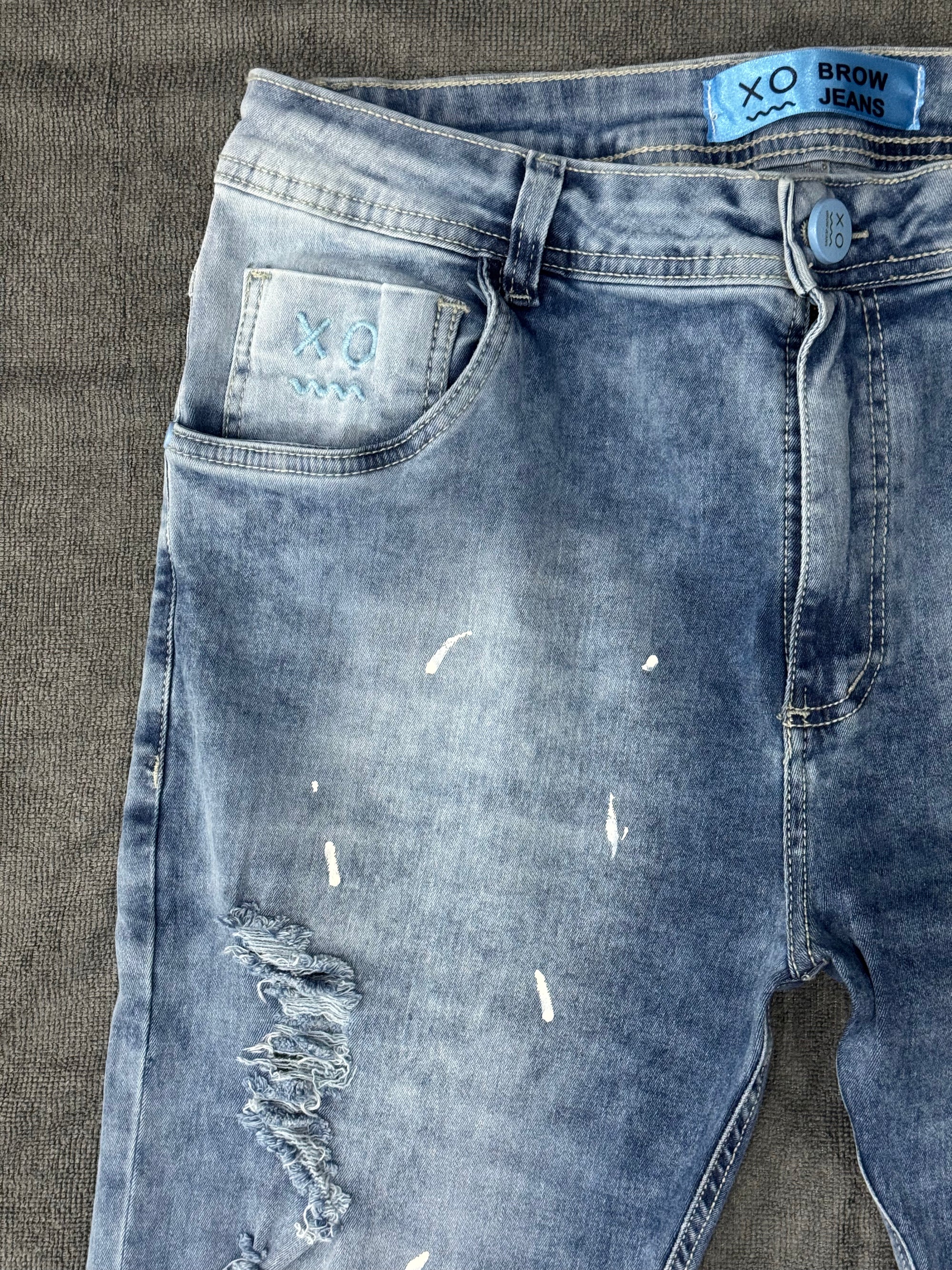 CALÇA BROW JEANS JOGADOR - AZUL