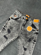 CALÇA BROW JEANS JOGADOR - CINZA/PRETO