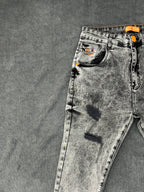 CALÇA BROW JEANS JOGADOR - CINZA/PRETO