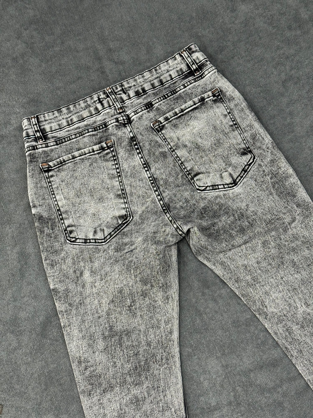 CALÇA BROW JEANS JOGADOR - CINZA/PRETO