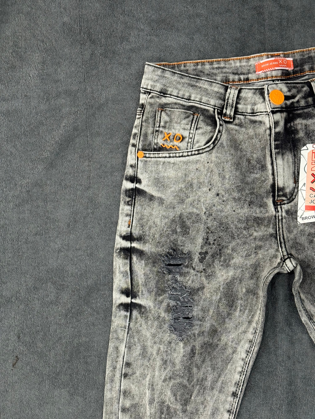 CALÇA BROW JEANS JOGADOR - CINZA