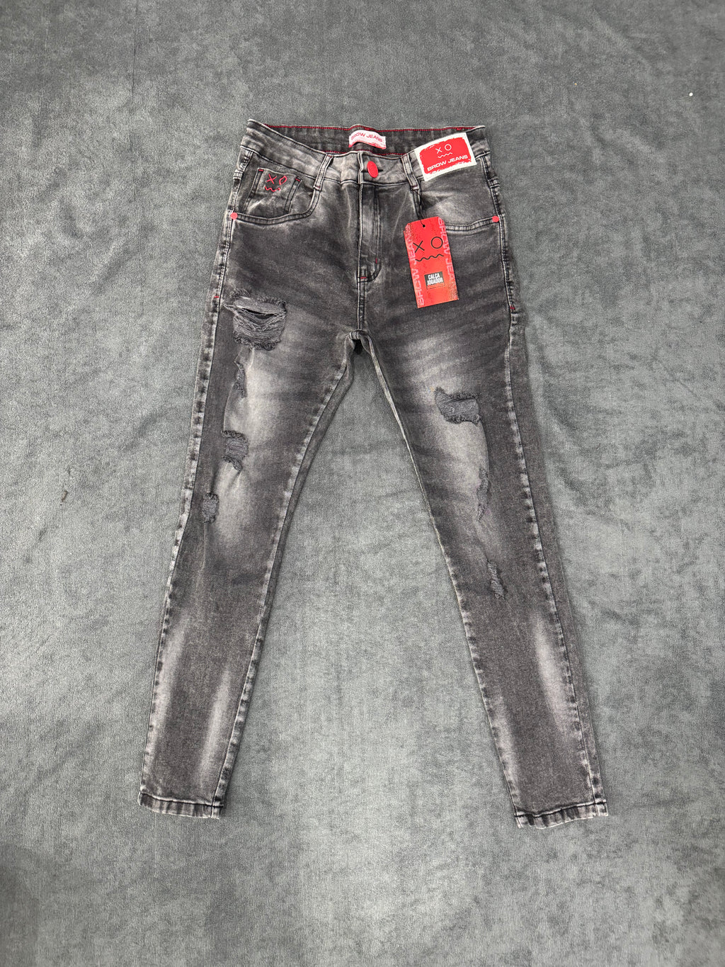 CALÇA BROW JEANS JOGADOR - CINZA ESCURO