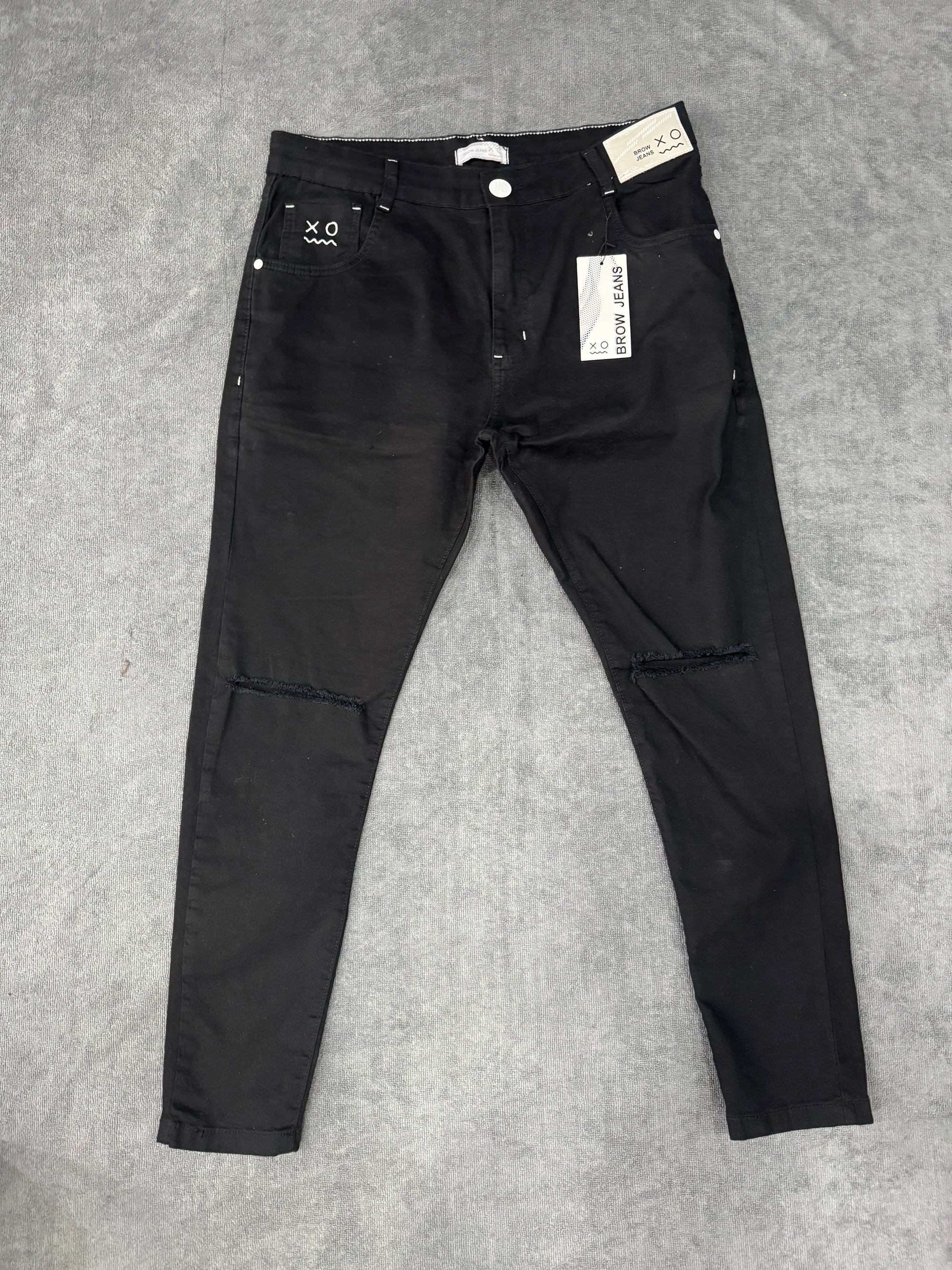 CALÇA BROW JEANS JOGADOR - PRETA