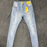 CALÇA BROW JEANS JOGADOR - AZUL CLARO