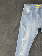CALÇA BROW JEANS JOGADOR - AZUL CLARO