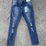 CALÇA BROW JEANS JOGADOR - AZUL