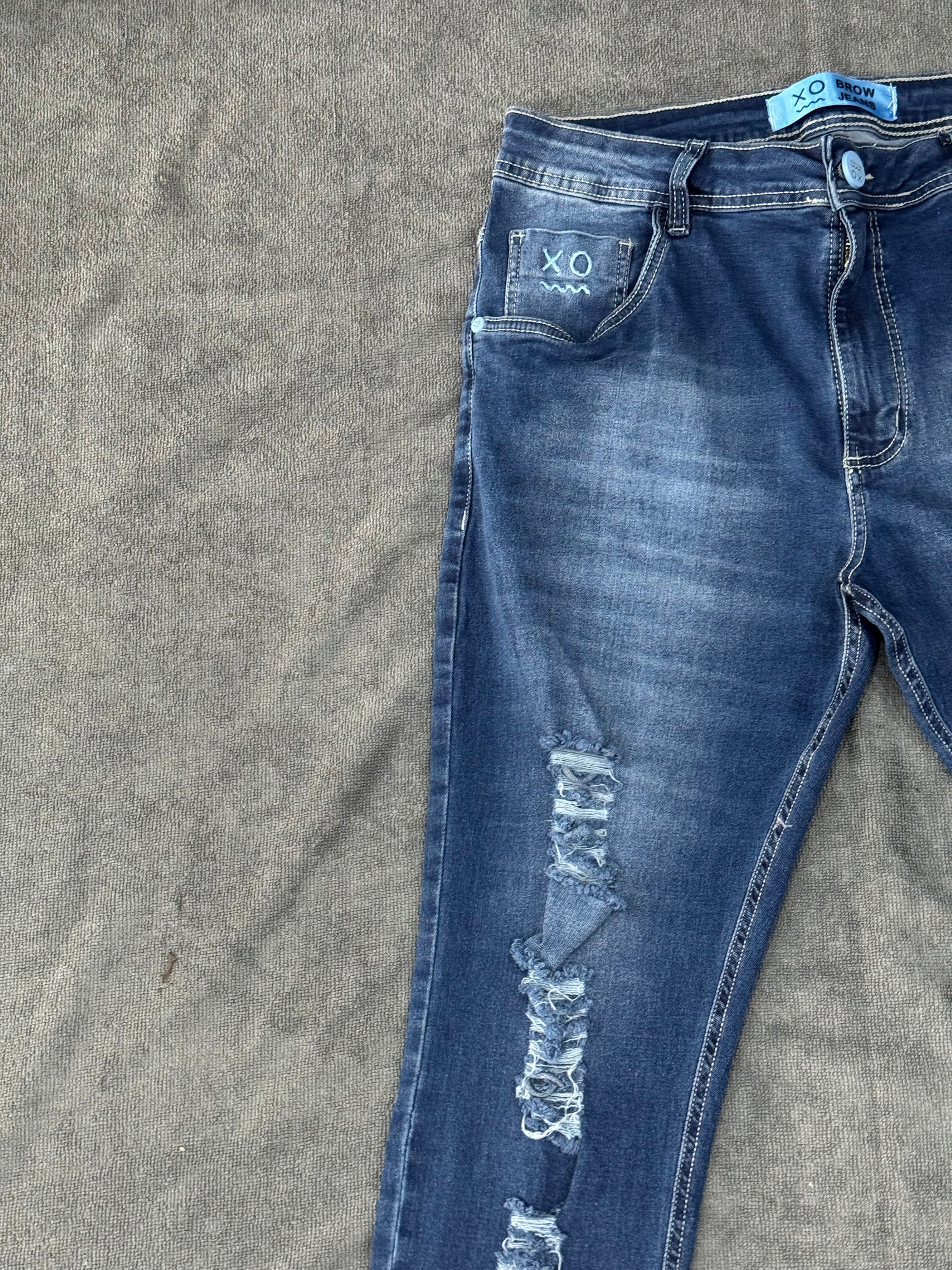CALÇA BROW JEANS JOGADOR - AZUL