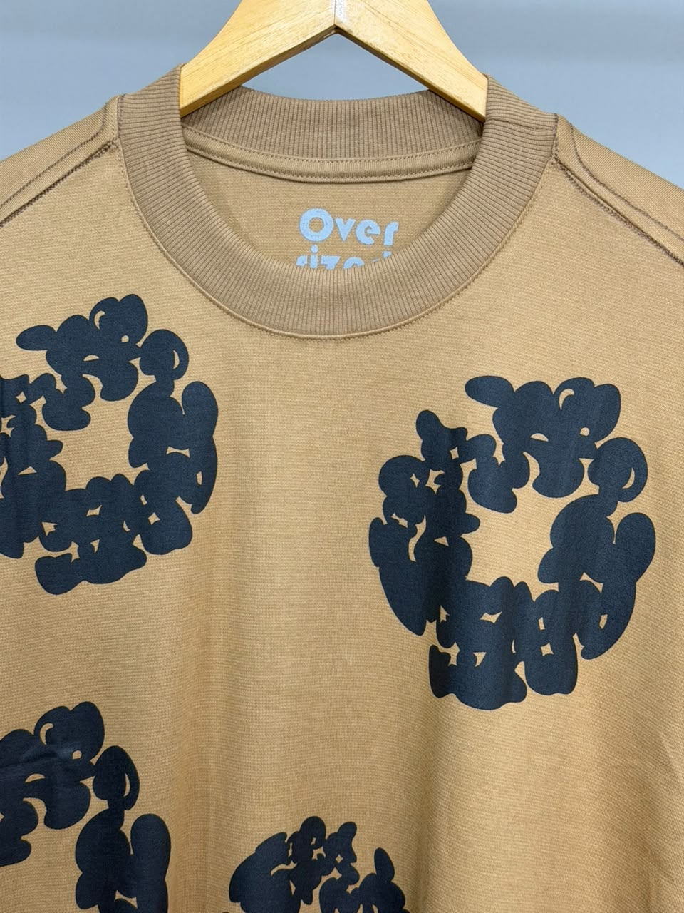 Camiseta Oversized Denim Tears - Marrom